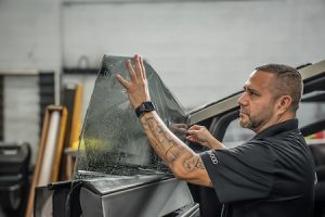 Applying car window tint
