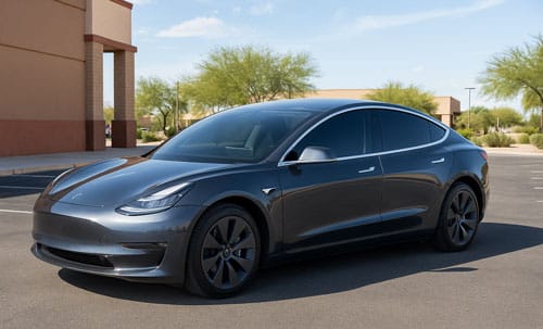 Tesla Window Tint Tucson – Ceramic film installation on Model 3