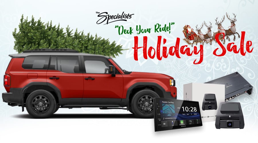 The Specialists Holiday Sale Page banner.