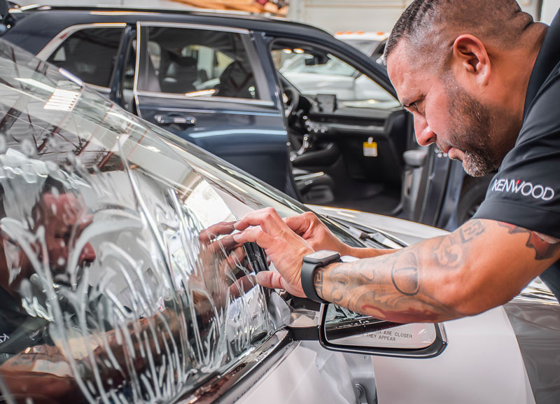 Ceramic window tint installation at The Specialists Tucson and Sierra Vista